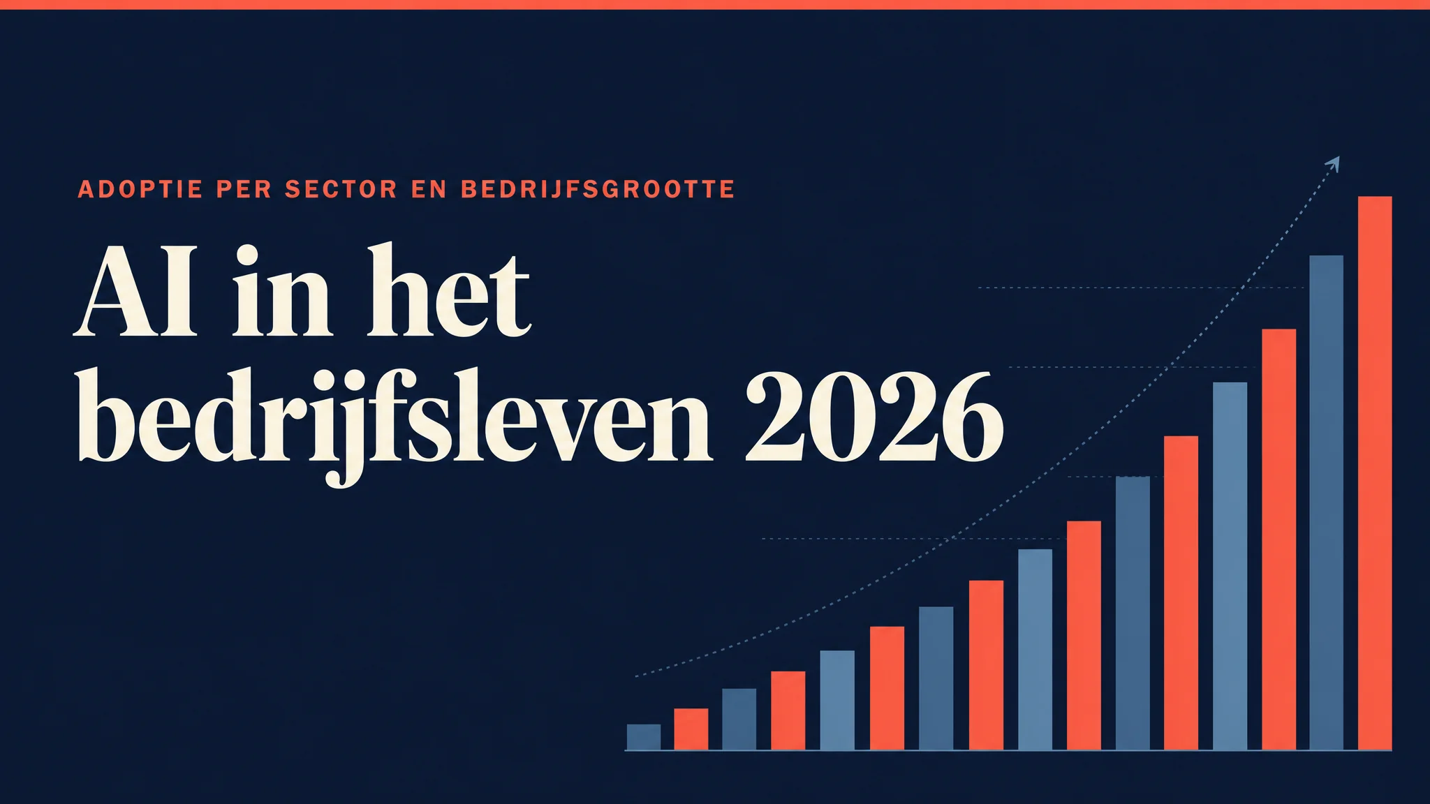 AI-adoptie per sector: welke sectoren lopen voorop en welke blijven achter (2026)